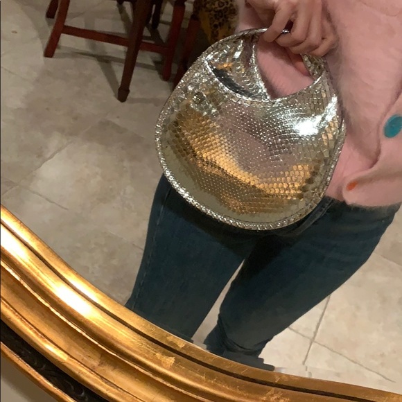 HAYWARD | Silver Python Mini Tear Drop Bag - Picture 5 of 5